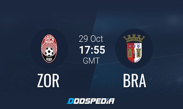 Soi kèo bóng đá 88FUN trận FK Zorya Luhansk vs Braga, 0h55 – 30/10/2020